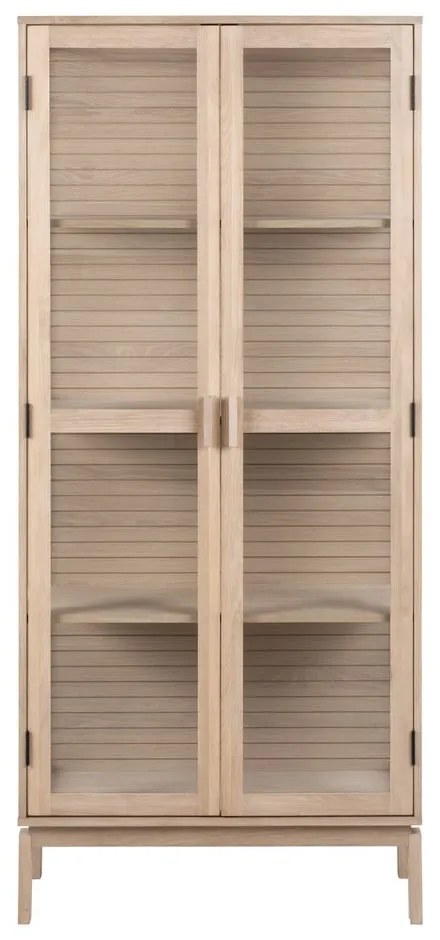Vitrină cu aspect de lemn de stejar 80x180 cm Linley – Actona