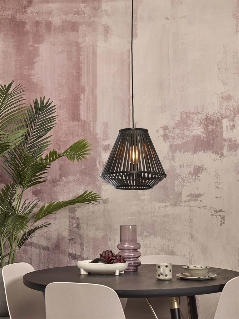 Lustra/Pendul eco din bambus Merapi diamond, black