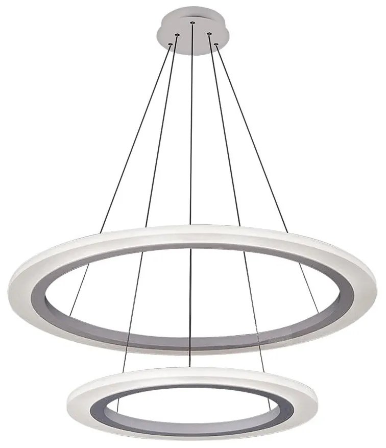 Rabalux 2429 - Lustră LED ADRIENNE LED/62W/230V argintiu