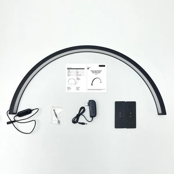 BRILAGI - Lampă LED în arc dimerizabilă RADIO LED/30W/24/230V 3000-6500K neagră