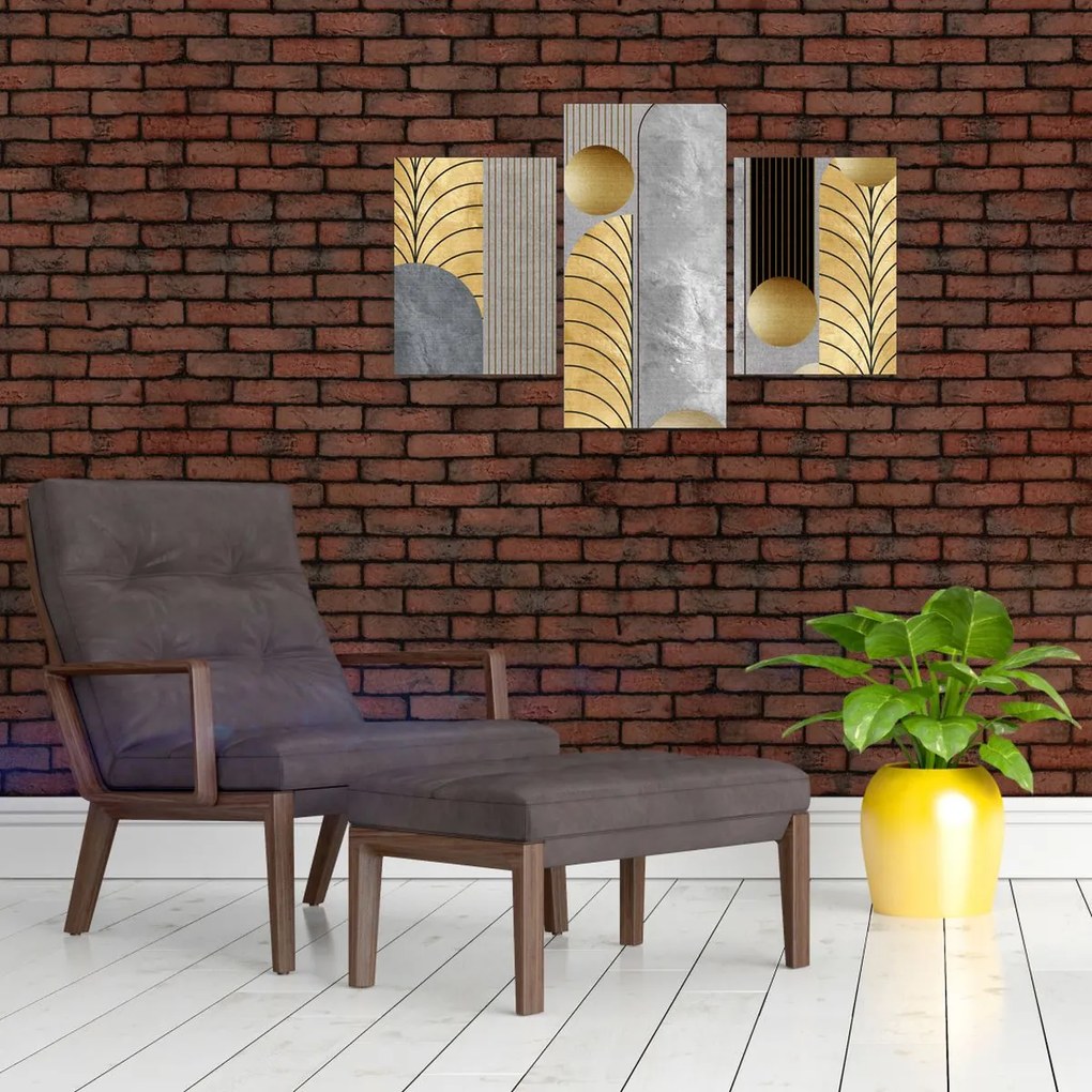 Tablou - Decorațiuni de aur (90x60 cm)