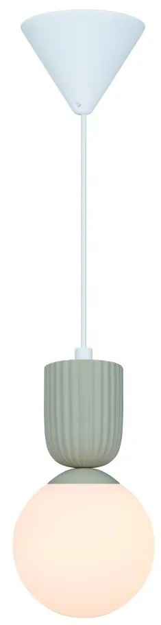 Pendul cu Forma Organic din Ceramica si Sticla, Sadie bej