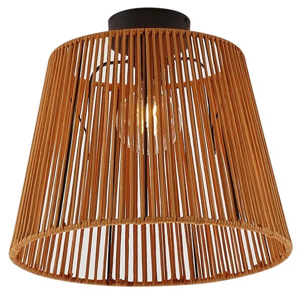 Plafonieră de exterior cu frânghie portocalie IP54 - Jayla