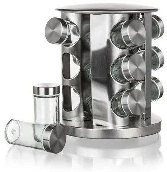Set de condimente în suport AKCENT 85 ml, 12 buc.