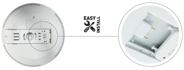 Plafonieră LED pentru baie SLIDE LED/6/12/18/24W/230V IP44 alb