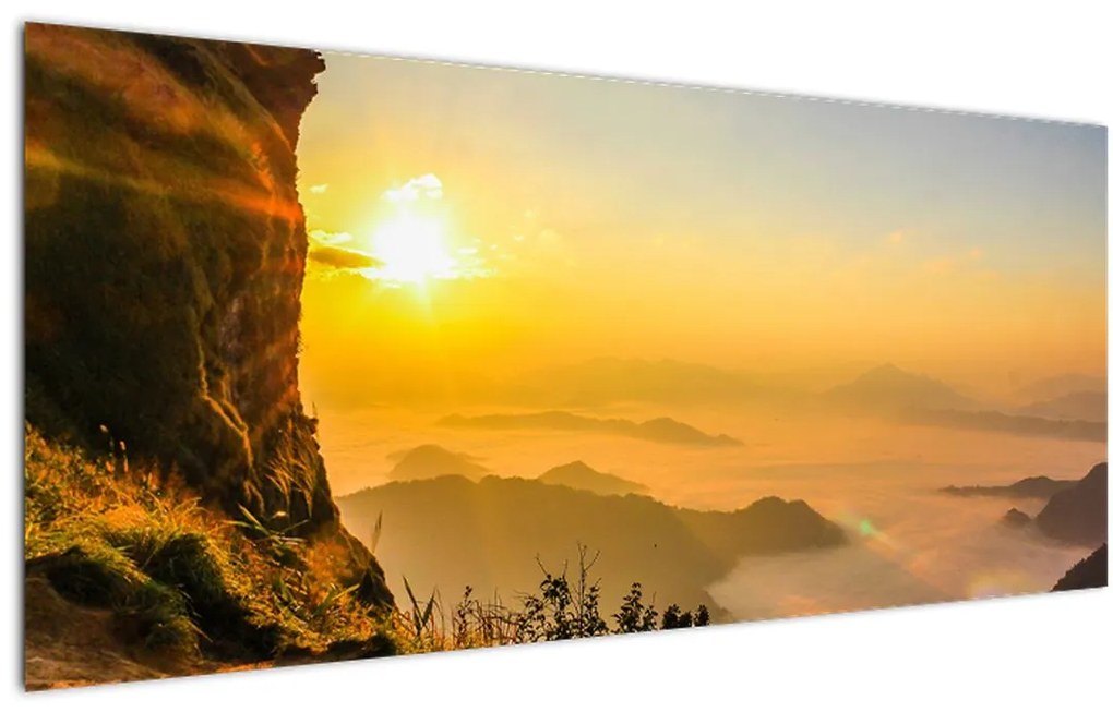 Tablou - Ceața de dimineață în vale (120x50 cm)