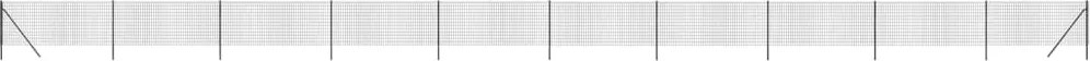 vidaXL Gard plasă de sârmă, antracit, 1x25 m, oțel galvanizat