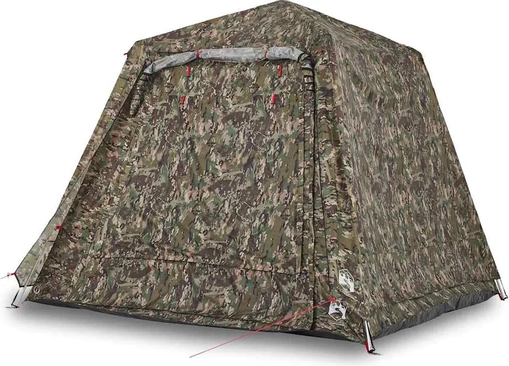 vidaXL Cort de pescuit pentru 4 persoane, camuflaj, setare rapidă