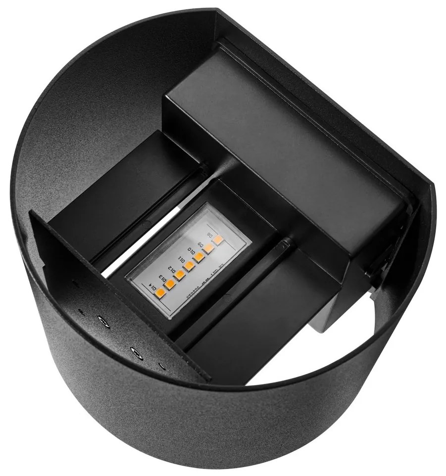 Aplica LED de exterior ambientala stil nordic IP44 Milda negru