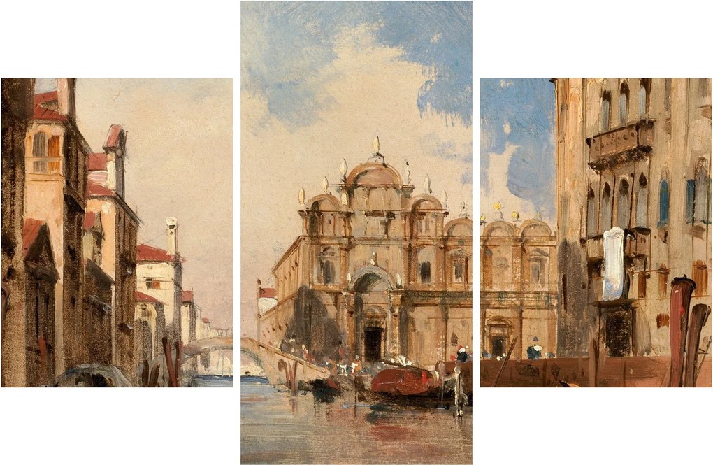 Tablou - Jules-Romain Joyant, The Scuola di San Marco, Venice, reproducere (90x60 cm)