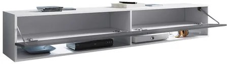 Dulap TV de perete Adenuk 140 MDF (Negru + Negru) (cu iluminat LED RGB). 1106329