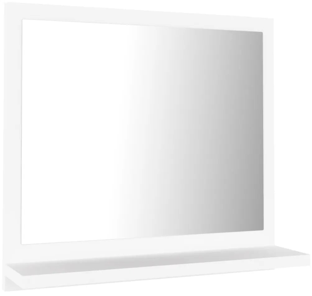 804553 vidaXL Oglindă de baie, alb, 40 x 10,5 x 37 cm, PAL