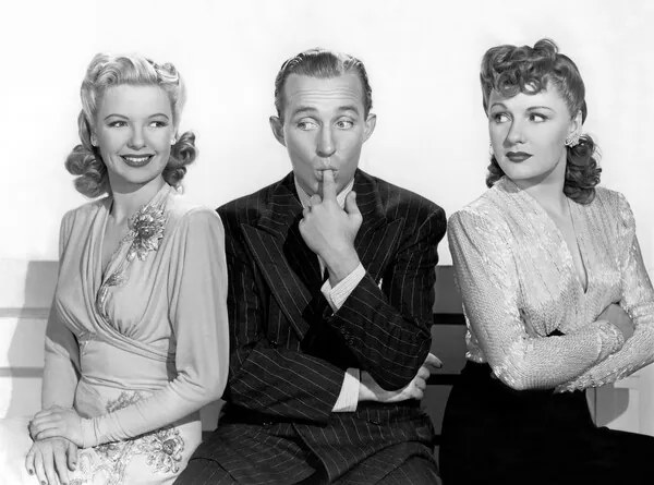 Fotografie Virginia Dale, Bing Crosby And Majorie Reynolds.