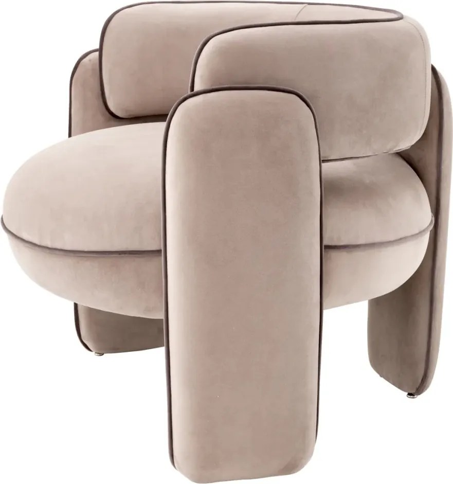 Scaun modern design LUX Chaplin, Savona greige