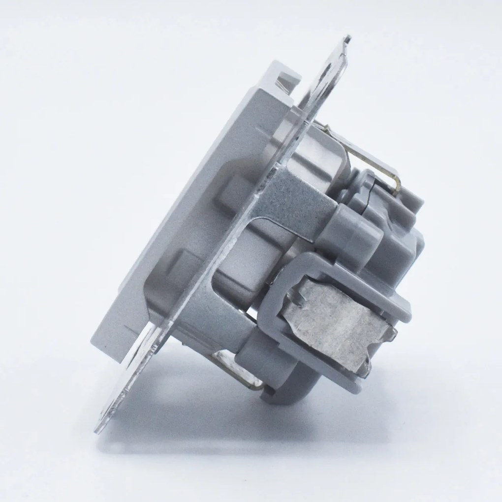 Priza simpla cu impamantare, 16A, IP20, Argintiu, Panasonic Arkedia Slim \ Karre Plus