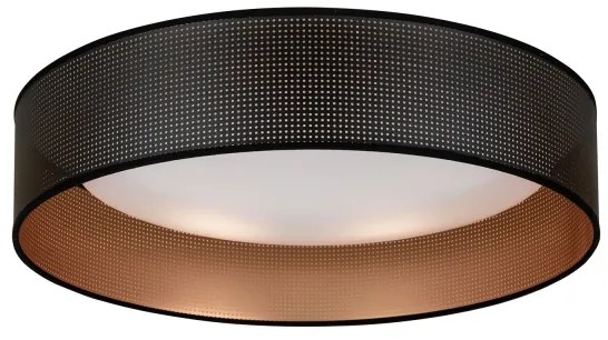 Plafonieră LED Duolla ROLLER LED/24W/230V d. 45 cm negru/cupru