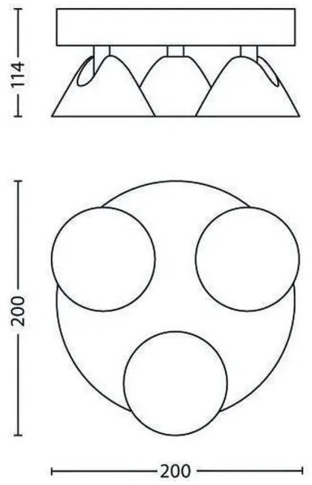 Spot LED Philips 53289/31/16 TWEED 3xLED/3W/230V