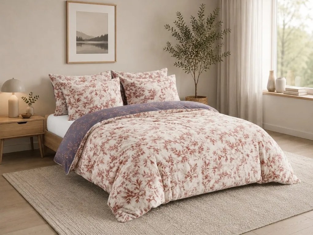 Lenjerie cocolino DUO SENSE SYLVENA colorata microplus/flanel Dimensiune lenjerie de pat: 70 x 90 cm | 140 x 200 cm