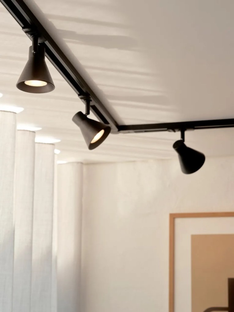 Set, Sina 1 metru Nordlux Link cu 3 Spoturi directionabil Eik negru