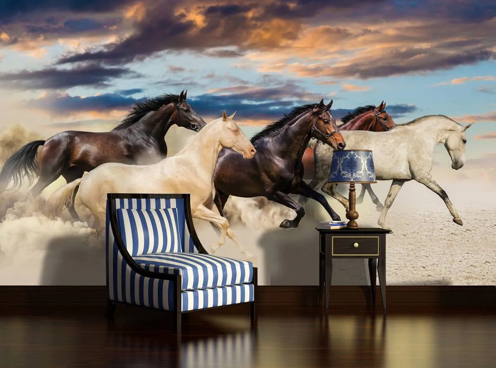 Fototapet - Galopul mustangilor (152,5x104 cm)