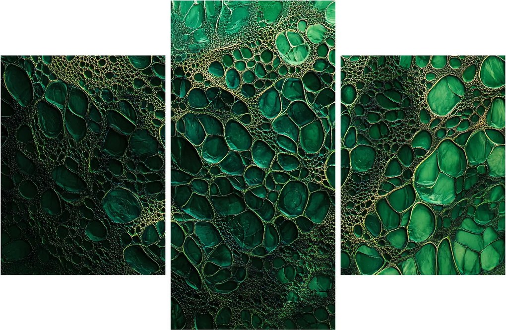 Tablou - Imagine microscopică verde (90x60 cm)