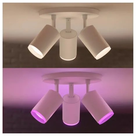 Spot LED RGBW dimabil Philips Hue FUGATO 3xGU10/5,7W/230V alb