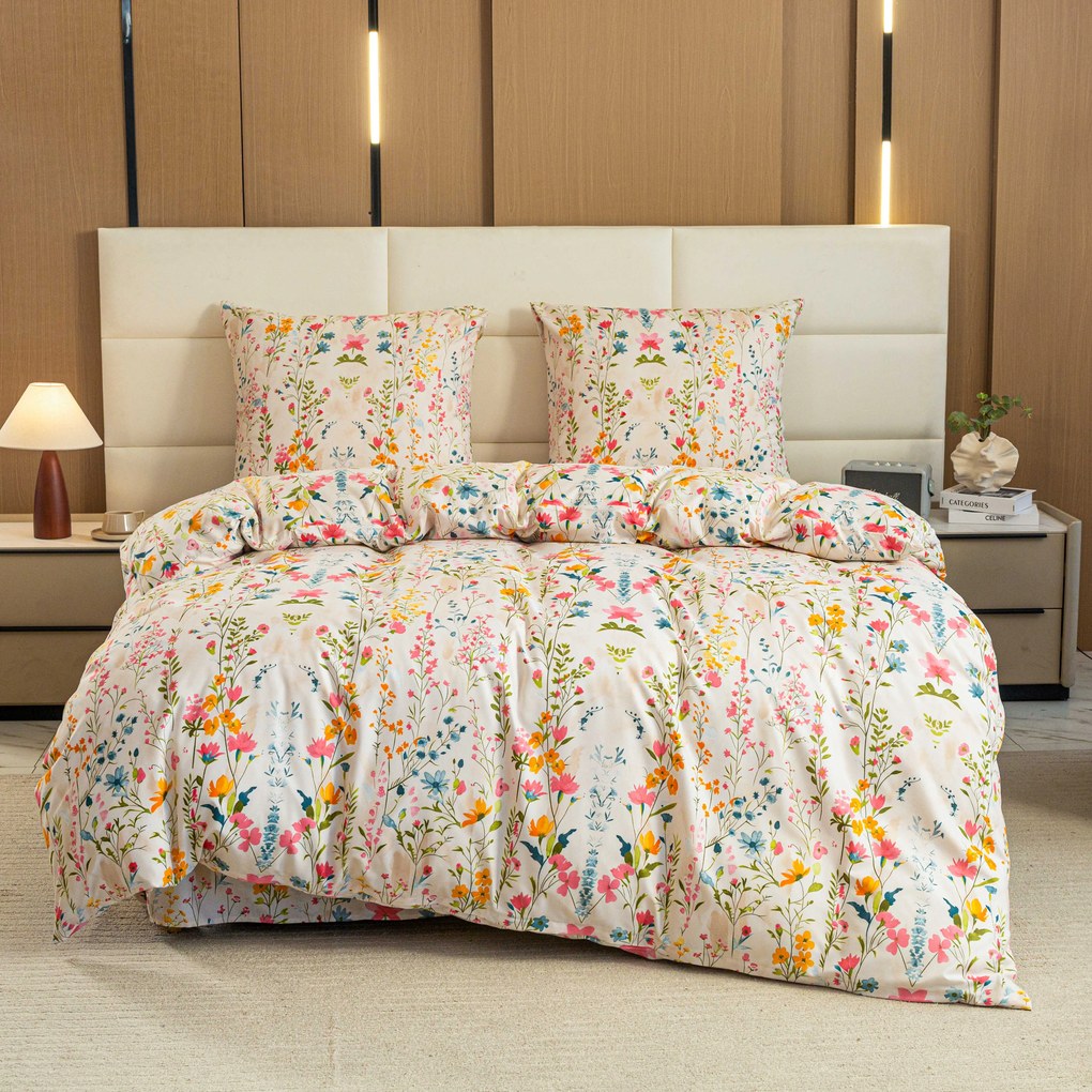 Lenjerie de pat din microfibra MILLEFLEUR colorata Dimensiune lenjerie de pat: 70 x 90 cm | 140 x 200 cm