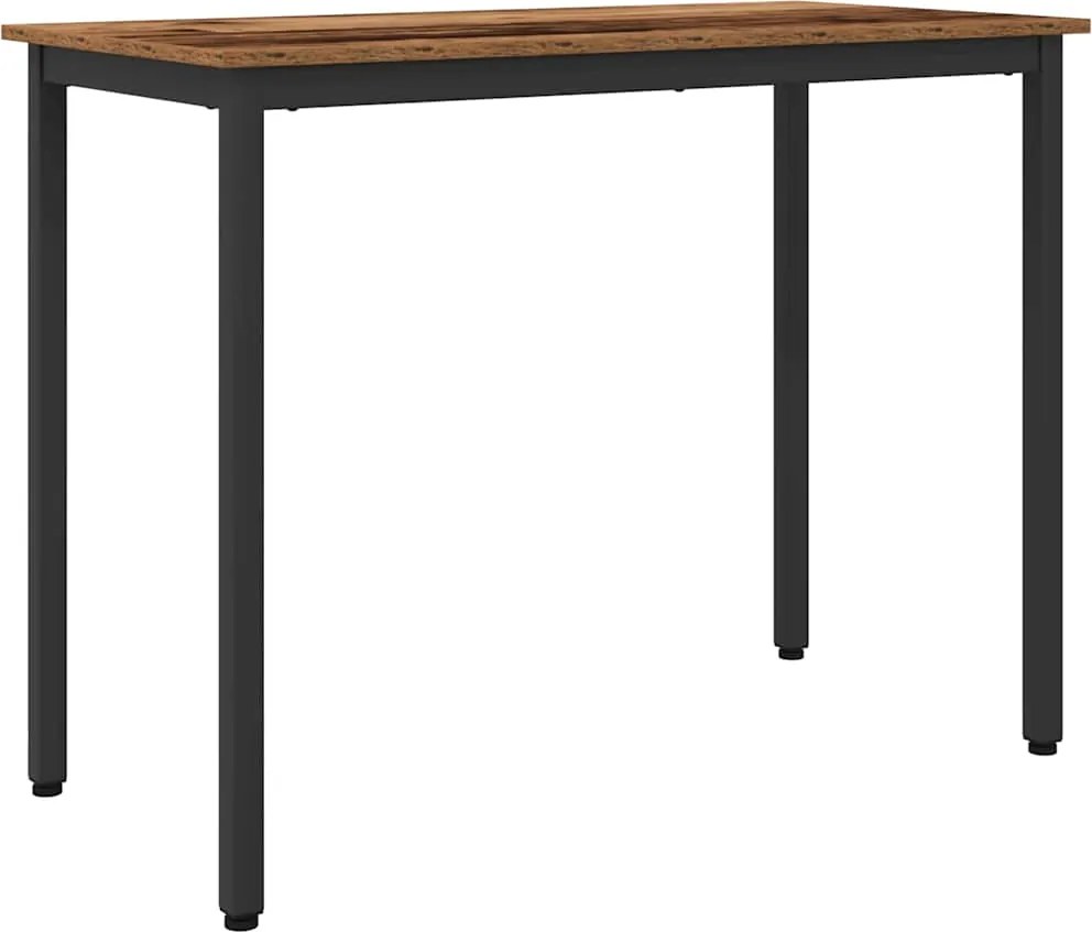 vidaXL masă Lemn vechi 100 x 50 x 76,5 cm Lemn ingineresc și oțel