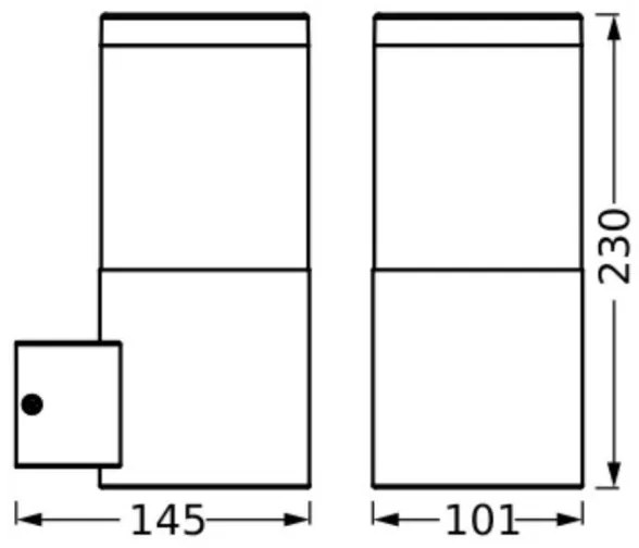 Aplică de exterior Ledvance EBRO 1xE27/20W/230V IP44