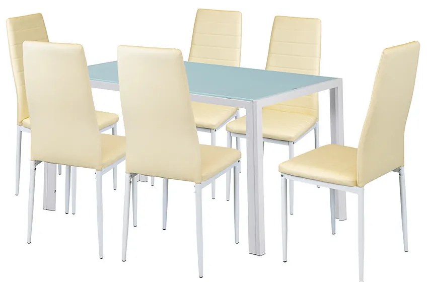 Liana 6+1 set de sufragerie bej