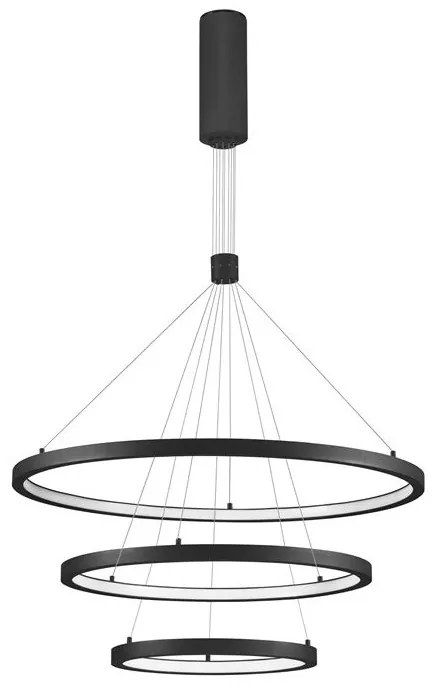 Lustra LED design modern circular EMPATIA III negru NVL-9173108