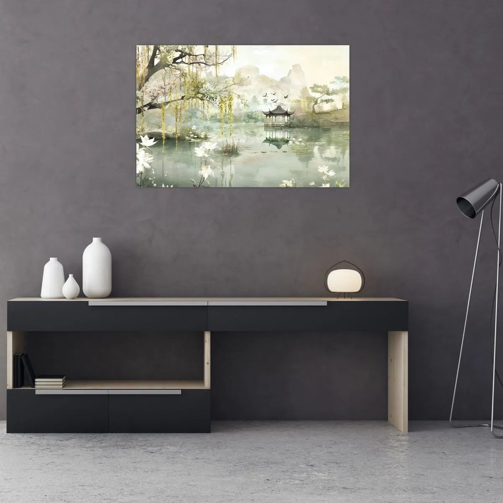 Tablou - Lac Chinezesc (90x60 cm)