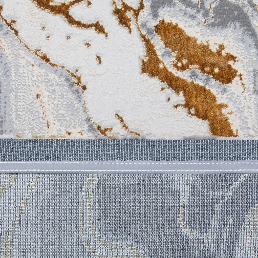 Covor Modern Living, Dormitor Dreptunghiular Royal River 7367A Galben Gold (Alege dimensiunea: 80 x 150)