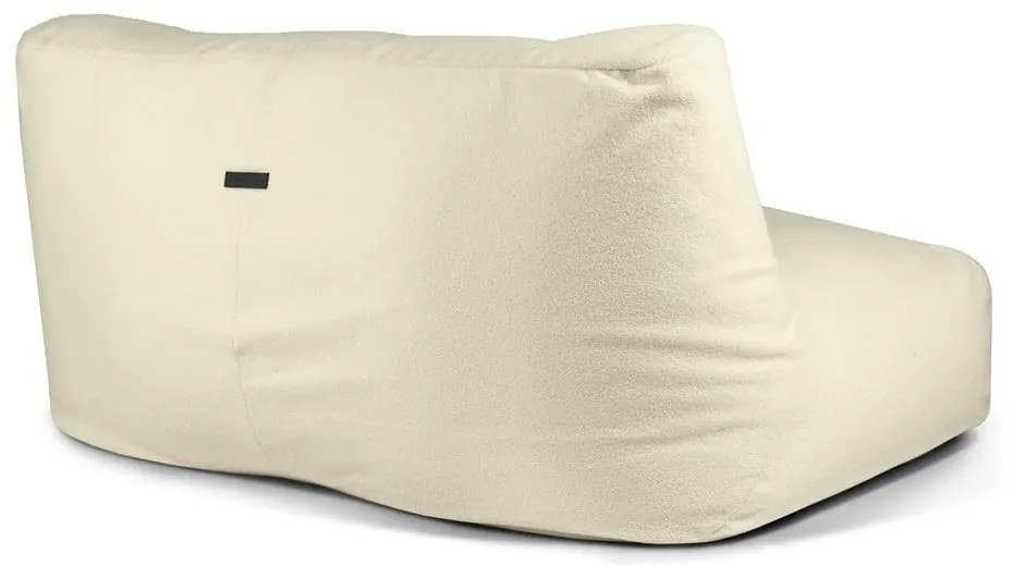 Fotoliu bean bag crem cu tapițerie din țesătură bouclé Sofa Tube 160 – SLOWDOWN