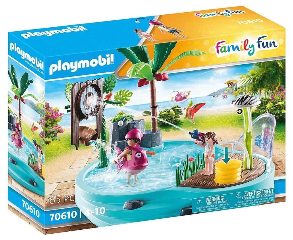 PISCINA CU PISTOL DE APA - PLAYMOBIL (70610)