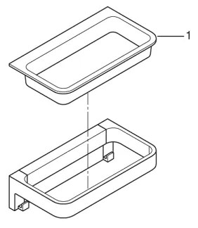 GROHE 41107000 - Poliță pentru duș START CUBE, 20 cm, crom lucios