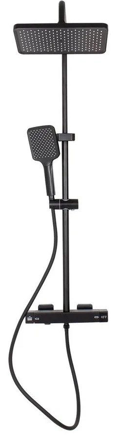 Tulle Black Set de duș cu baterie termostatică