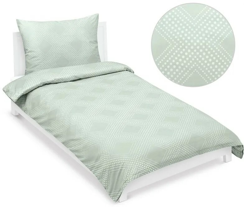 Cearșafuri Bellatex Satin Linie mint , 140 x 200cm, 70 x 90 cm, 140 x 200 cm, 70 x 90 cm
