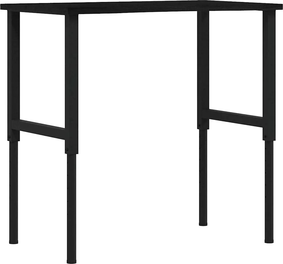 vidaXL Banc lucru maro 100x60x(71,5-98) cm lemn masiv stejar