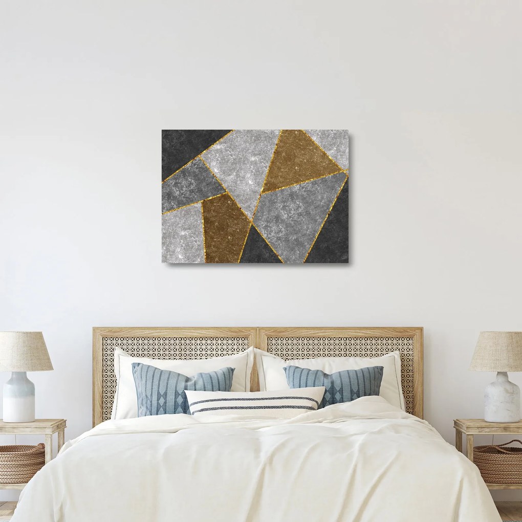 Tablou pe sticlă - Imitarea materialelor (70x50 cm)