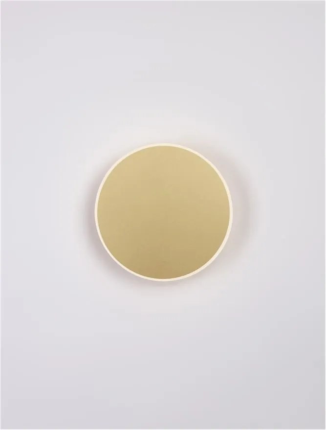 Aplica LED de perete design ambiental CYRCLE 20cm aurie