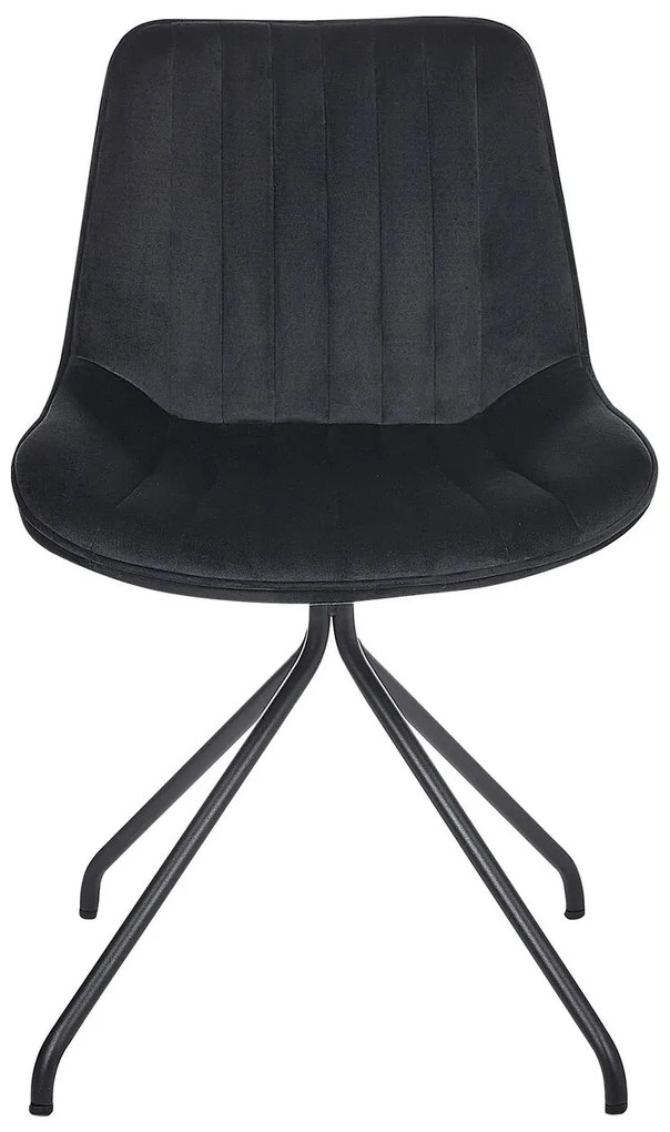 Set 2 buc scaune de sufragerie Navza (negru). 1081672