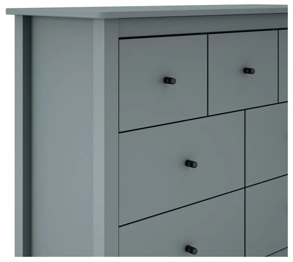 Comodă verde prăfuit din lemn de pin 110x80x40 cm Misti – Marckeric