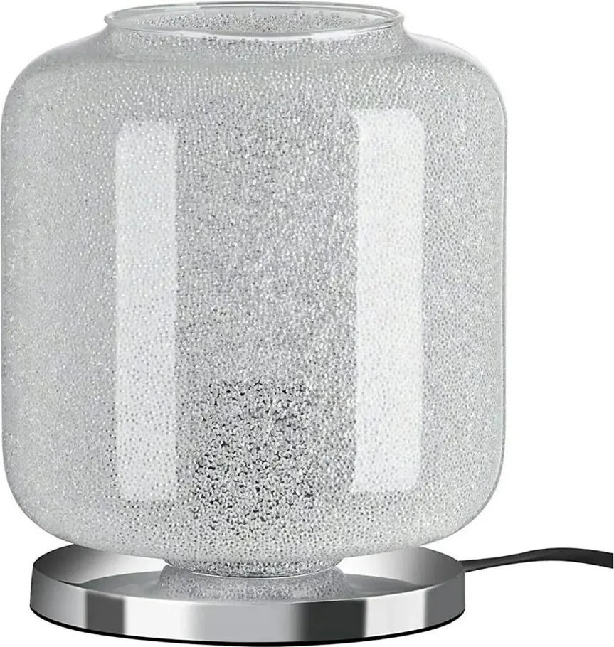 Briloner 7011-018 - Lampă de masă COLD 1xE27/40W/230V sticlă transparentă/crom lucios
