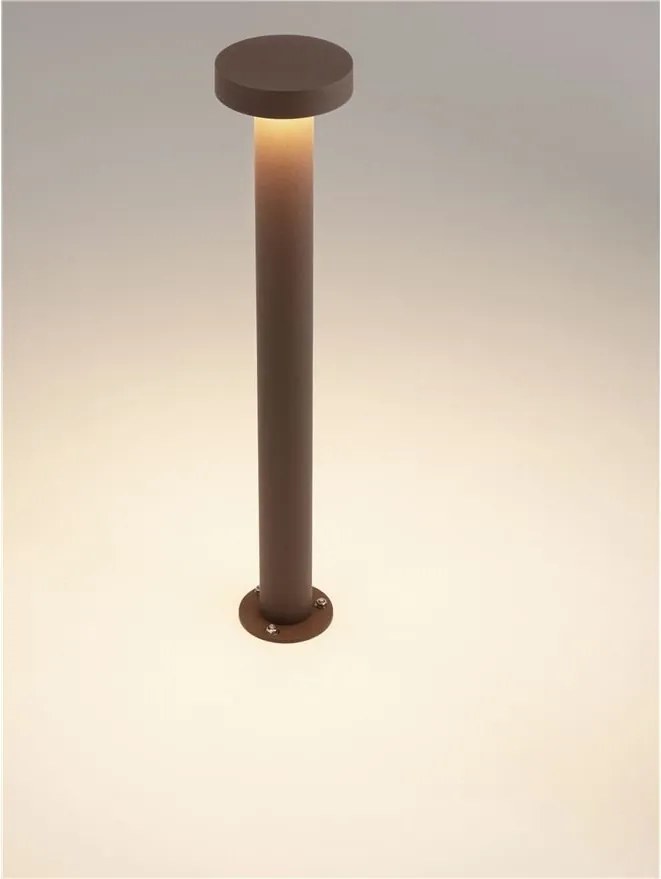 Stalp exterior IP65 LED 3000K GONG corten H-60cm