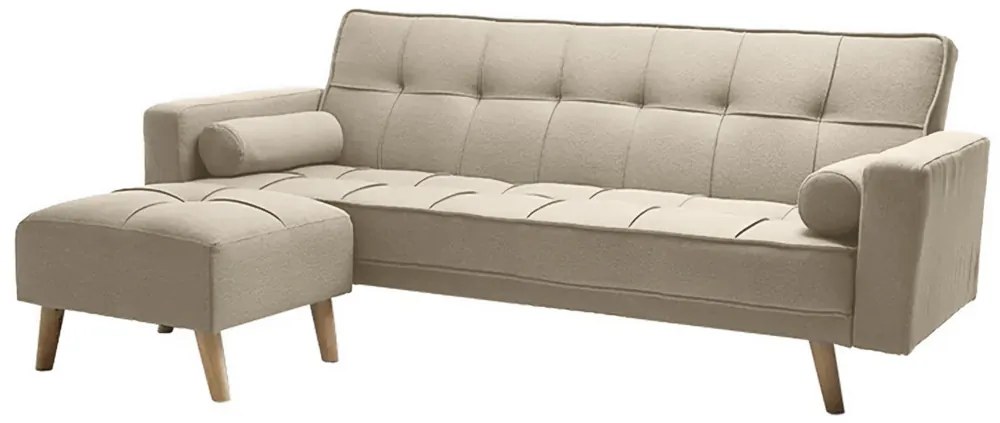Canapea extensibila bej NESTOR VELVET