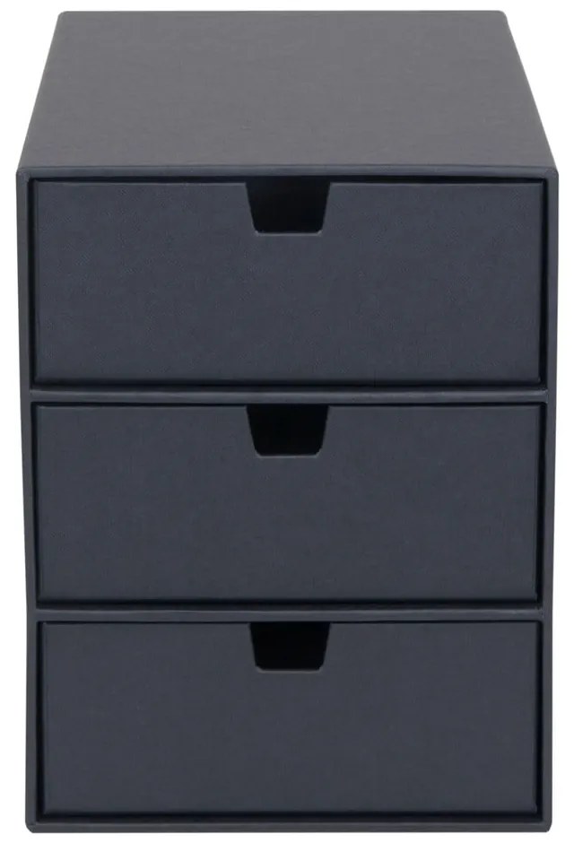 Cutie cu 3 sertare Bigso Box of Sweden Ingrid, gri închis