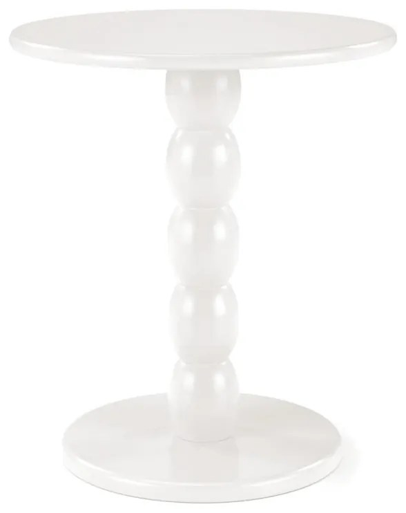 Masa de cafea rotunda Cirilla alba ø40/h47 cm