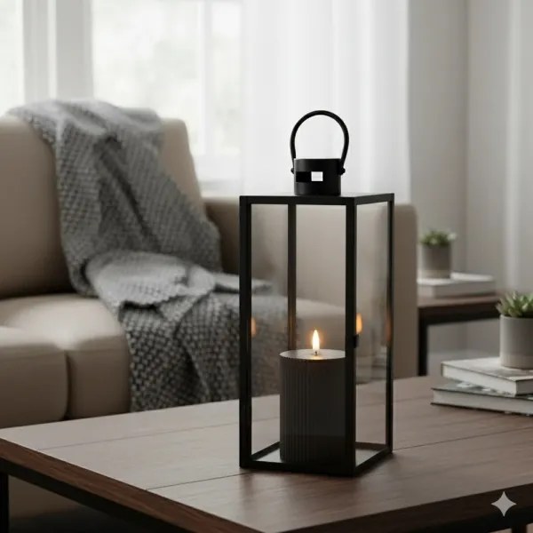 Set de 3 lumânări LED BRILLO, alimentare 2x AA, negru, cu telecomandă