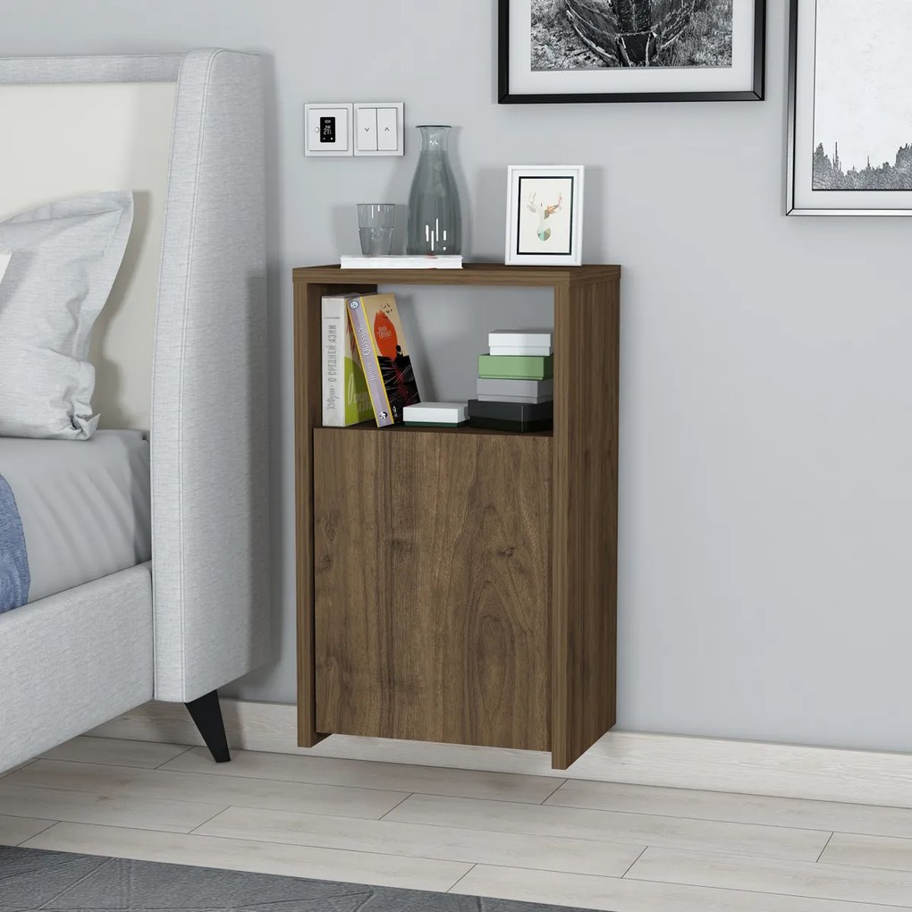 Măsuță de pat Fungo Walnut
